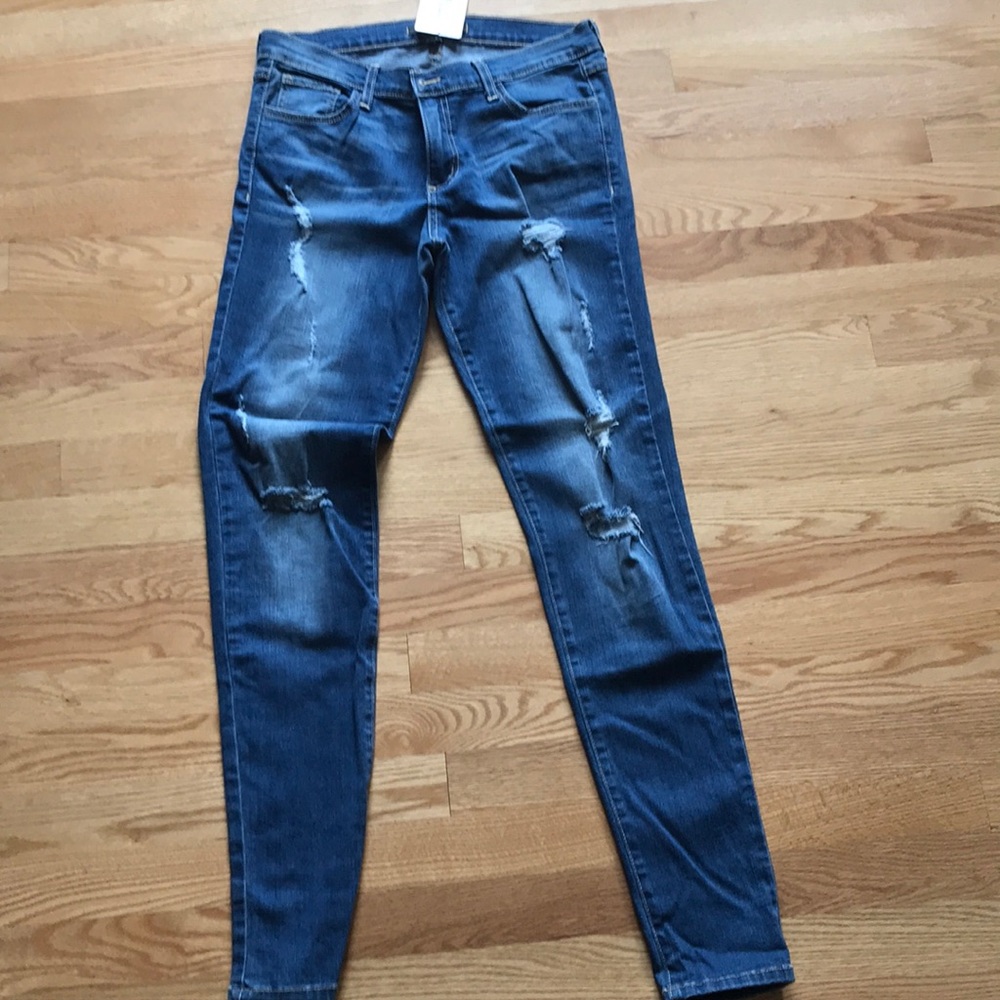 Flying Monkey Distressed Skinny Jeans